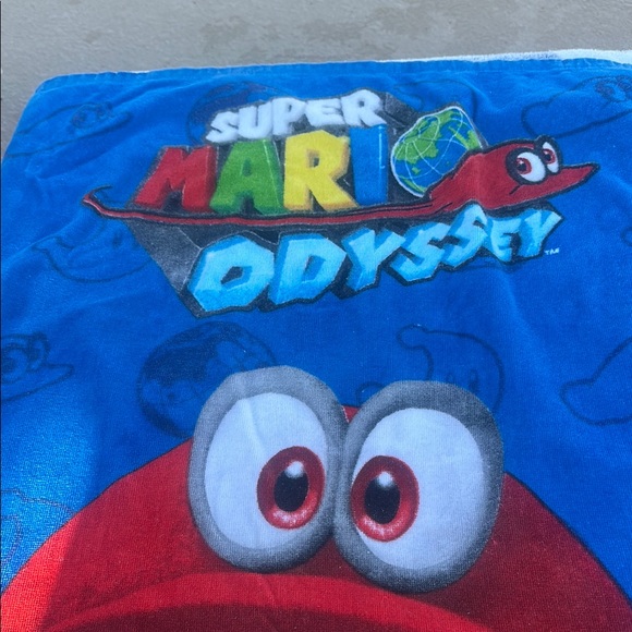 Other - Super Mario Odyssey Blue Bath Towel